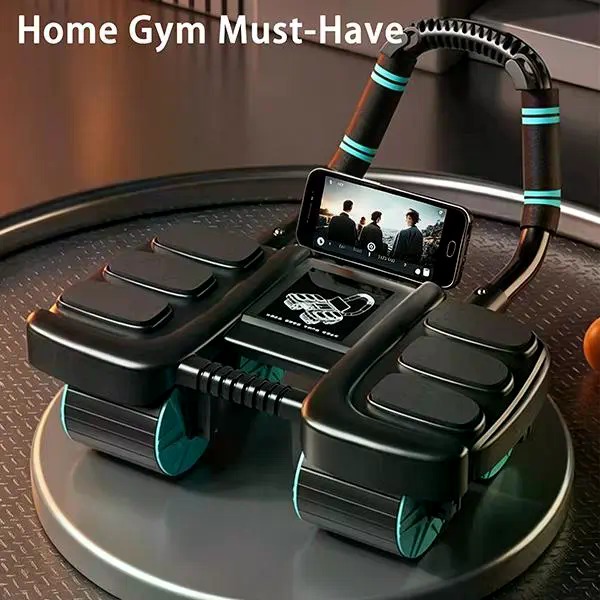 4-Wheel Recoil Ab Roller with  - Ab Roller Wheel With Elbow Support recension och pris